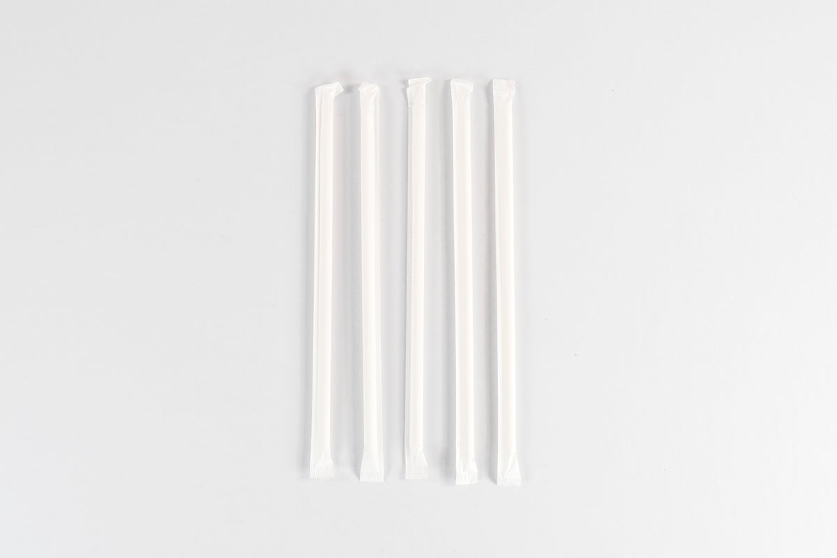 Breathalyser paper straws wrapped in paper 8mm diameter by 200mm p