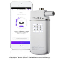 KETOSCAN is a Breath Acetone Breathalyser commonly known as ketometer / ketone meter which enables you to monitor your fat metabolism and level of Ketosis while on a low carb, ketogenic or paleo diet. Ketosis. Ketogenic. Keto Diet. Ketones. Acetone in Breath.